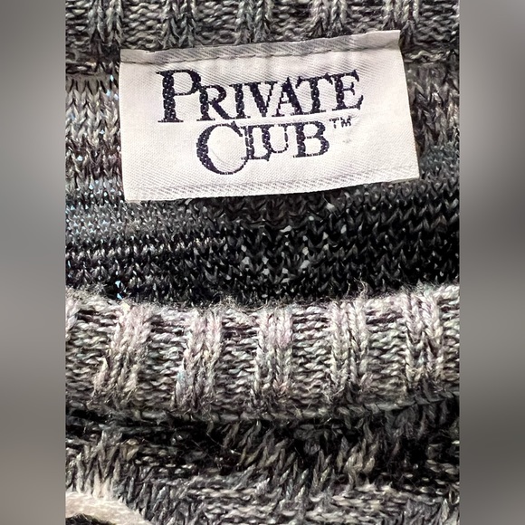 Vintage 90’s Private Club 100% Acrylic Made in USA Knitted Sweater Size Medium - Picture 4 of 4